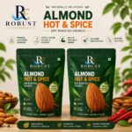 Hot & Spicy Almonds 200g | Roasted Masala Badam | Crunchy Ready-to-Eat Snack | Bold Indian Flavour | High Protein Healthy Snack | Keto & Vegan Friendly