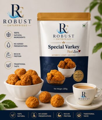 Ooty Special Varkey Original - Big Size - 1kg | Healthy Snacks, Biscuits, Rusks | Fresh Bakery Biscuits | Delicious and Crunchy Cookies