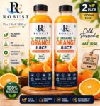 Organic Orange Juice | Cold-Pressed & Natural | Pack of 2 (1000ml Each) | No Added Sugar or Preservatives | Immunity Support | Rich in Antioxidants | Refreshing Drink | Travel Juice | Real Oranges