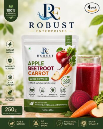 ABC Juice Powder | Apple Beetroot Carrot | No White Sugar, No Preservatives | Instant Natural Energy Drink | Immunity & Detox Booster | For Kids & Adults | 250g