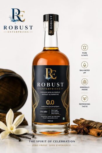 Whiskey Alternative | 0.0% ABV Zero Alcohol Drink | Sugar Free Zero Calorie | Premium Non Alcoholic Whiskey with Vanilla Oak Spice Notes | Alcohol Free Spirit for Mocktails & Parties | 750ml